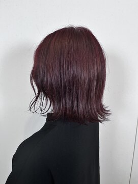 ドライブ(drive) ピンクカラー　ボルドーカラー　ブリーチなし　低ダメージ