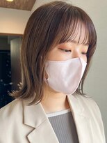 ミルヘアデザイン(mil hair design)&nbsp;ミルクティーベージュダブルカラーインナーカラーハイライト