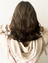 ライフ 住道店(Lyfe)&nbsp;切りっぱなし外ハネボブミックスカール_オリーブベージュ_144