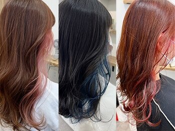 シアアルン 新小岩店(SHEER alun)の写真/《カラー＋TR¥7500～》ダブルカラー/インナーカラー/イヤリングカラーお任せください《新小岩駅/徒歩3分》