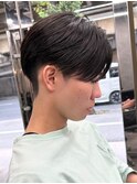 黒髪マッシュナチュラルマッシュメンズヘア韓国ツーブロック