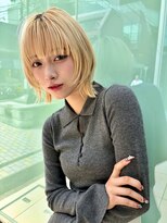 ウルフカット×ハイトーン