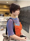 ショートカット/マッシュショート/ショート/赤髪/堀場