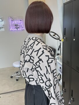 ムード タテマチ(mood tatemachi) レッドブラウン×ボブ♪