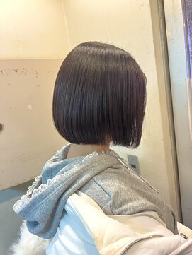 キャンバス バイ ネオリーブ 横浜西口(Canvas by neo.) 丸みボブ　ボブカット　くすみベージュ