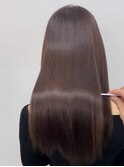 うる艶ストレート＋チョコレートカラー