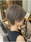 ボブ/ショートボブ/ハイライト/20代/30代/大人女性/白髪ぼかし