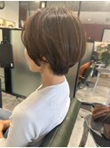 美髪シルエット×大人の丸みショート