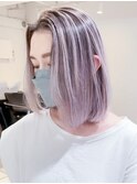 ミディアムハイトーンブリーチ顔周りレイヤー_ba354142