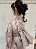 【TEL予約のみ】浴衣着付＋ヘアセット　￥9900　