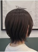 ひし形くびれソフトウルフミディアムレイヤー×黒髪