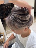メンズハイライトバレイヤージュメッシュ