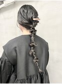 ロング×編み下ろし