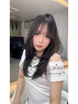 ロンドルピナス 小倉(Lond Lupinus) 黒髪カタログ/オリーブグレー/ココアベージュ/小顔に見せるヘア