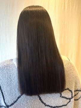 髪質改善/トリートメント/縮毛矯正/顔まわりカット/グレージュ