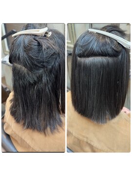 【稲毛】髪質改善縮毛矯正　before &after