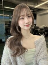 リアンバイアリュール(Lian by Allure) 本厚木*ダブルカラーミルクティーベージュ*顔周り前髪カット