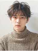 波巻きツイストスパイラル/刈り上げマッシュメンズ20代30代p上尾