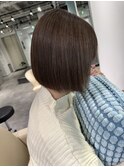 白髪ぼかしショートボブハイライトカラー40代50代