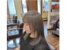 カット+ポイントストレート+カラー処理剤込+トリートメント￥17,820～