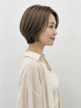 オレンジ梅田店(ORANGE) ショートカット/白髪ぼかしハイライト