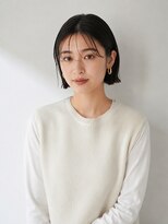 ヘアーループセラデザインワークス(Hair ruup Sela design works) 切りっぱなしボブ×シースルーバング