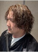 サーフカールパーマシャドウパーマショートセンターパート渋谷