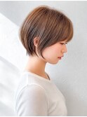 20代30代40代50代髪質改善ミルクブラウンナチュラルショート