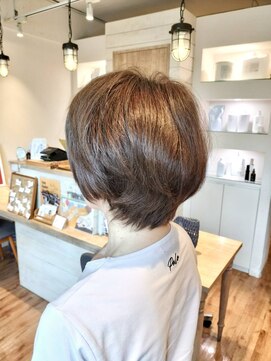 ハチマルハチ エアー 向ヶ丘遊園店(808 air) 白髪ぼかしオリーブベージュ＠50代、60代、70代