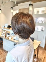 ハチマルハチ エアー 向ヶ丘遊園店(808 air) 白髪ぼかしオリーブベージュ@50代、60代、70代