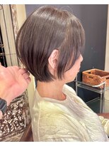 ハピネス クローバー 学園前店(Happiness CLOVER)&nbsp;ショートボブ×髪質改善×白髪ぼかし74ナチュラルショート