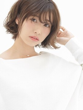 アース コアフュールボーテ 長野稲田店(EARTH coiffure beaute) 外ハネうざバングボブ