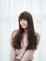 美容室 リズヘアー 稲毛店(Riz hair) 目力ロング☆透け感ミルクティーカラー【稲毛】