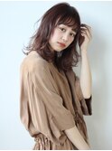 ふんわりカ-ルでエアリ-ミディアム［髪質改善/池袋&目白&大塚］