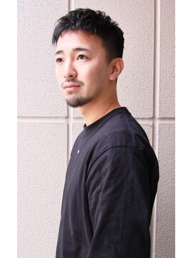 メリケンバーバーショップ コウベ(MERICAN BARBERSHOP KOBE) ワイルドアップバングビジネスソフトツーブロックテクノ#m3211