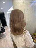 シフォンミルクティーベージュ☆【池袋、ヘアカラー、髪質改善】