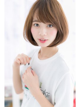 ミック ヘアアンドメイク アップ 駒込店(miq Hair&Make up) ひし形フォルム★流れるレイヤー小顔前下がりボブa1