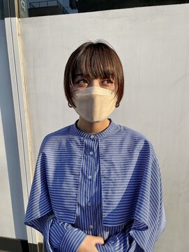 ブリックバイブレイス 千葉 千葉中央(brick by brace) ワイドバング×デザインショート　stylist 小関仁晴