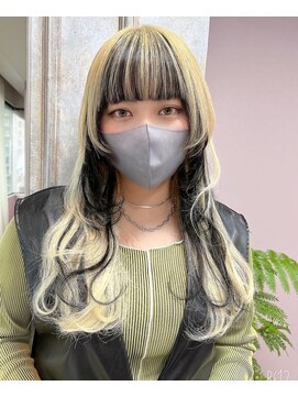 ガルボ ヘアー(garbo hair) ハイトーンカラーウルフカットプルエクステ10代20代