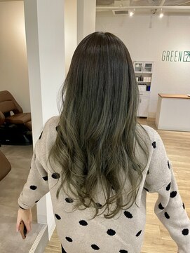 グリーンルームセカンド 結城店(GREEN ROOM. 2nd) 退色をいかした透明感カラー×グレージュ×11種類tr