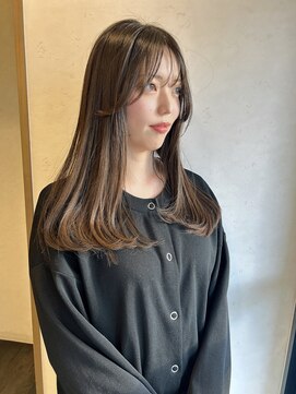 ヘアスペースブルーム エボリューション 庄内店(HAIR SPACE BLOOM evolution) 【庄内店/カラー】 ベージュ系カラー20代30代40代 ×セミロング