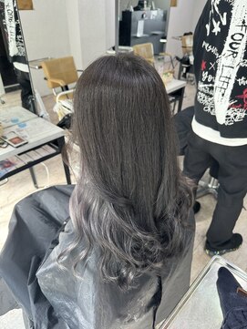 アジールヘア 所沢プロペ通り店(agir hair) インナーグレーシルバーデザインカラーレイヤーカット所沢練馬