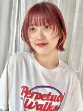 ディッセンバー 神宮前(December) ピンクカラー/ボブ/インナーカラー/顔周りレイヤー/渋谷