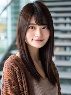 アルトリスト(Altruist Aging×HAIR&SPA) ★ダークアッシュ大人ガーリーボブ着物ミディアムレイヤーカット