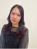 韓国ヘア×艶感のでる赤味カラー
