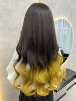ルノン シェリー(LUNON cheliy)&nbsp;グラデーションカラー/イエロー×ブラウン/デザインカラー