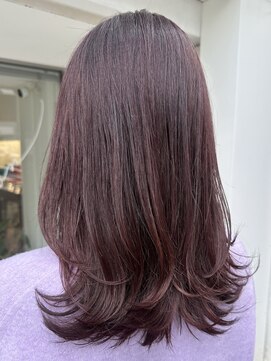 インビテーション(invitation) チェリーピンク・ピンクブラウン・レイヤーカット