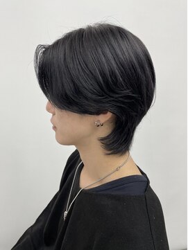 デュー 栄(DEW) 【DEW】カルマパーマ/フェザーショート/センターパート