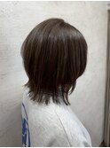 くびれレイヤーカットグレージュカラー