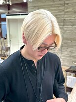 ヲタク(wotaku.) メンズブロンドカラー抜きっぱなしブリーチホワイトブリーチ金髪